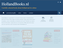 Tablet Screenshot of hollandbooks.nl